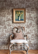Toile Baptiste Marron — Lewis & Wood tapet