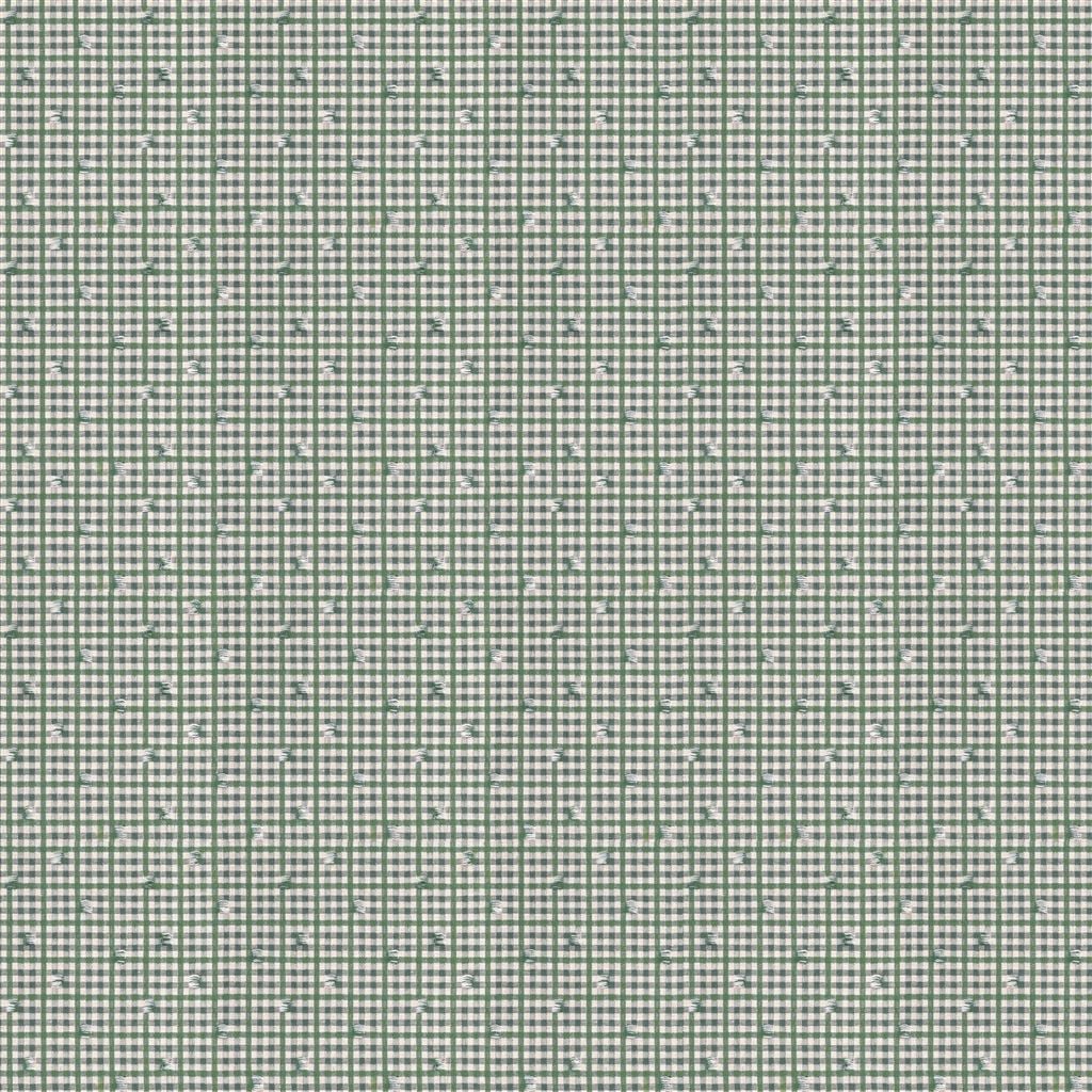 Toile Vichy Emerald — Designers Guild tyg