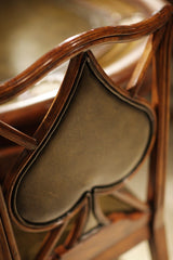 Chair Spade Playing Card - English Green Leather