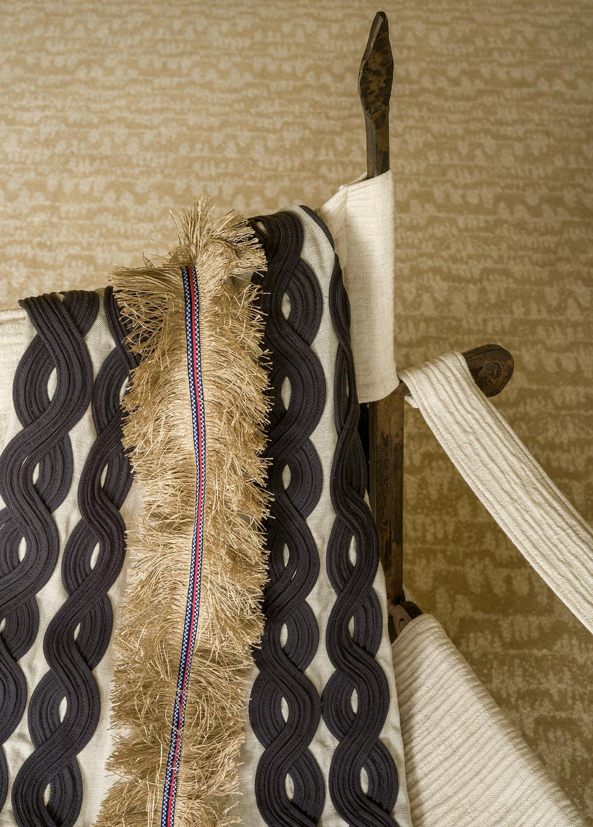 Tuamotu room setting — Pierre Frey fabric