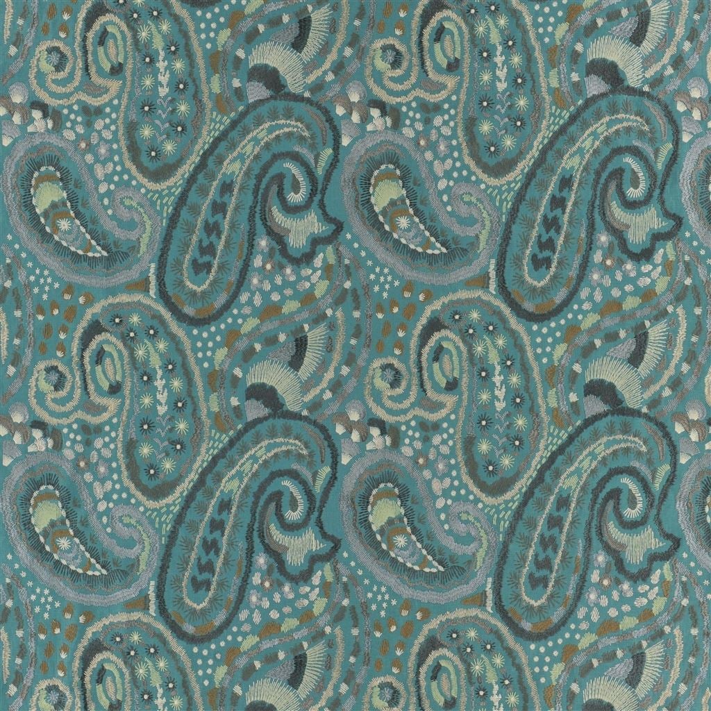 Uchiwa Teal — Designers Guild tyg