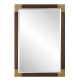 Rhea Walnut Mirror - undefined
