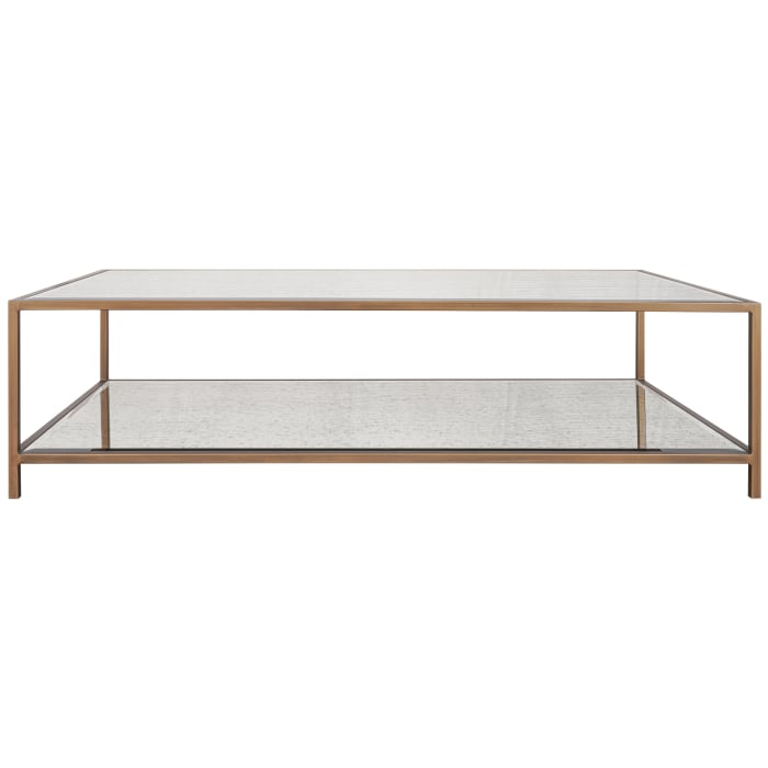 Upton Coffee Table in Antique Brass - Keiichi