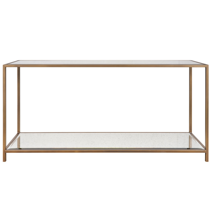 Upton Console Table in Antique Brass - Keiichi