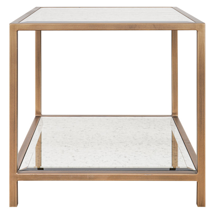 Upton Side Table in Antique Brass - Keiichi