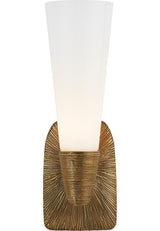 Utopia Vägglampa Small — Kelly Wearstler for Visual Comfort & Co. — Gild with White Glass