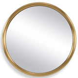 Atkinson Modern Round Mirror in Brass - undefined