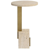 Feranno Accent Table in Travertine - undefined