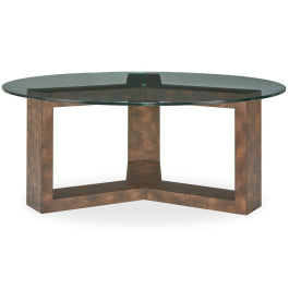 Ignis Round Coffee Table in Glass - undefined