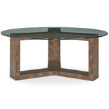 Ignis Round Coffee Table in Glass - undefined