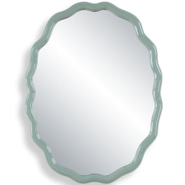 Isly Oval Mirror in Robin's Egg Blue
