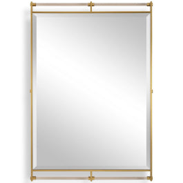 Ripoll Mirror in Antique Brass - undefined