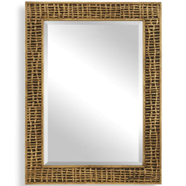 Woven In Time Mirror in Gold - undefined