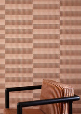 Velvet Lines room setting — Pierre Frey fabric