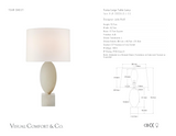 Versa Large Bordslampa — Julie Neill for Visual Comfort & Co. måttskiss