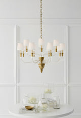 Vivian Large Two-Tier Takkrona — Thomas O'Brien for Visual Comfort & Co. miljöbild