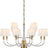 Hand-Rubbed Antique Brass with Linen Shades