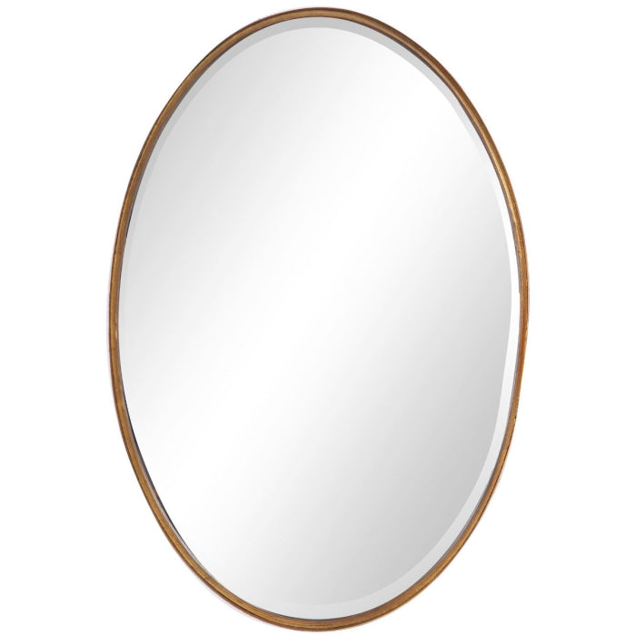 Oval Mirror Gold Leaf - Keiichi