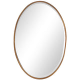 Oval Mirror Gold Leaf - Keiichi