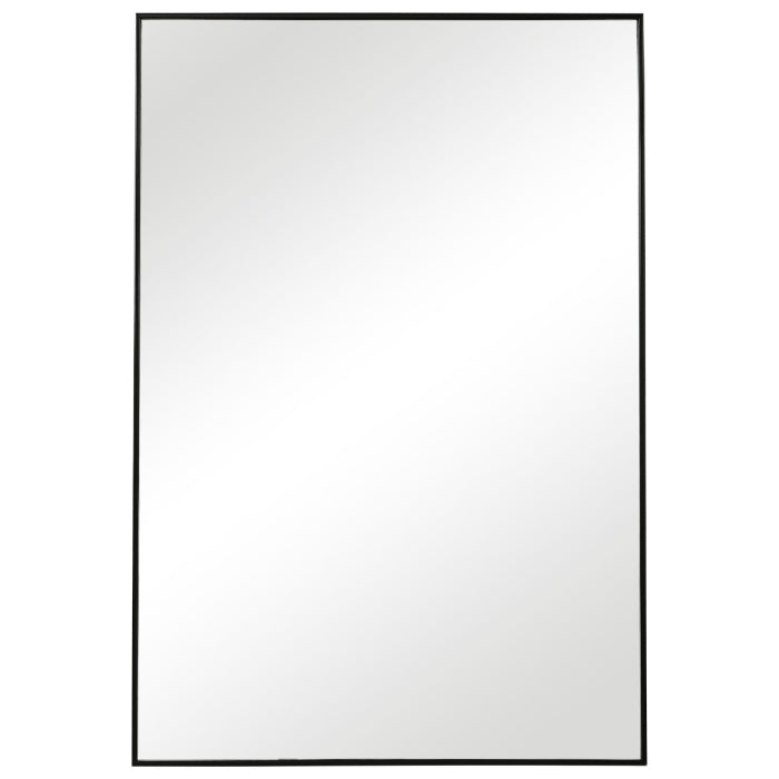 Simple Slim Frame Mirror Black - Keiichi
