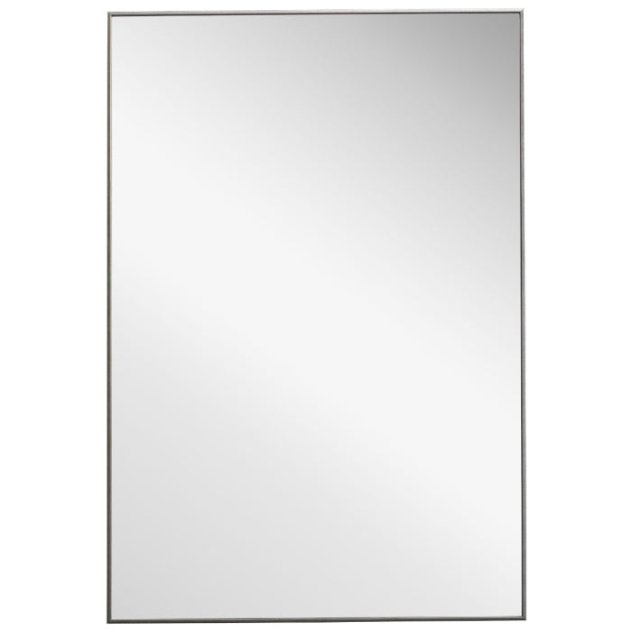 Simple Slim Frame Mirror Silver - Keiichi