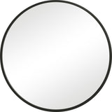 Eve Large Round Mirror Black - Keiichi