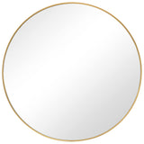 Evelyn Round Mirror Gold - Keiichi