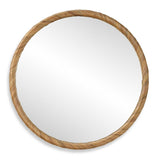 Round Seagrass Mirror - Keiichi