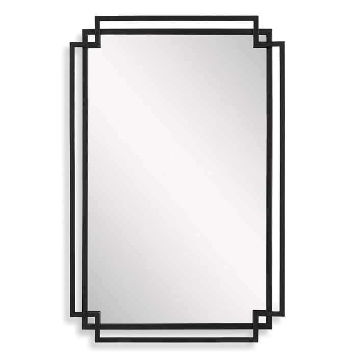 Deco Mirror Black Finish - Keiichi