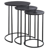 Espresso Set of Round Nesting Tables - Keiichi