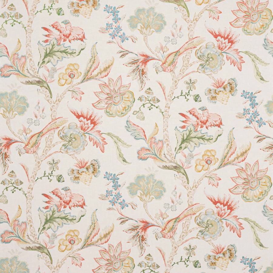 Belvedere Pink/Green — Colefax & Fowler tapet