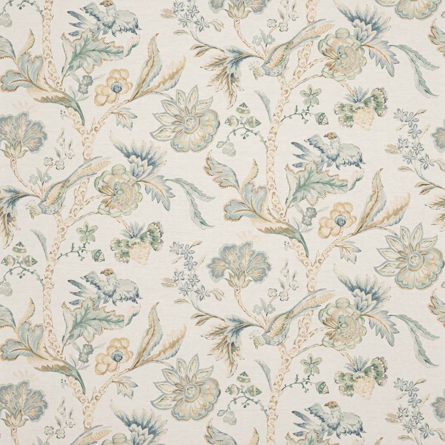 Belvedere Aqua/Beige — Colefax & Fowler tapet