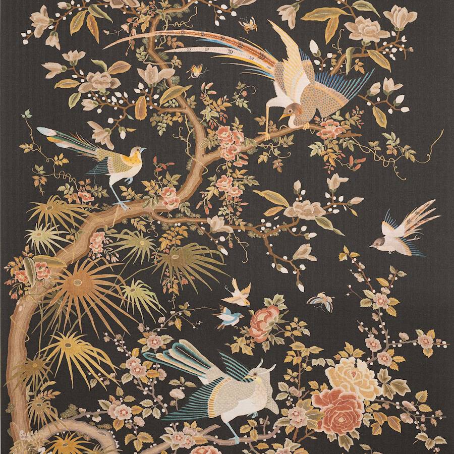 Belmont Black — Colefax & Fowler tapet