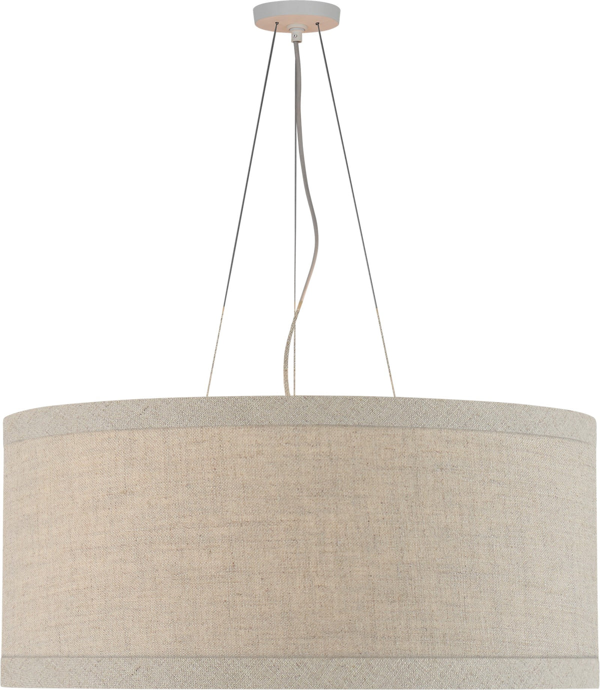 Walker Large Ceiling Light — kate spade new york for Visual Comfort & Co. — Light Cream with Natural Linen Shade