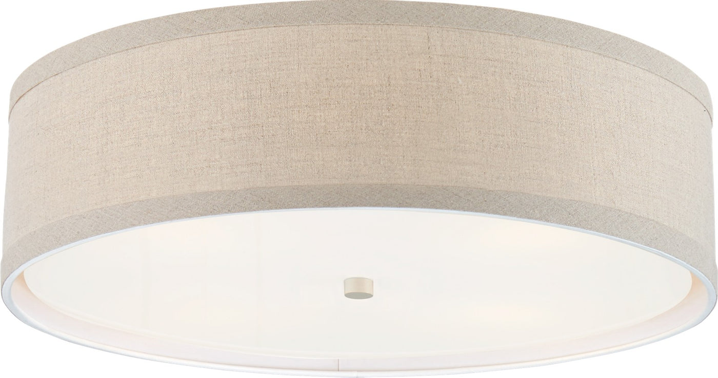 Walker Plafond — Visual Comfort for Visual Comfort & Co. — Light Cream with Natural Linen Shade