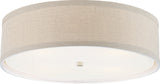Walker Plafond — Visual Comfort for Visual Comfort & Co. — Light Cream with Natural Linen Shade