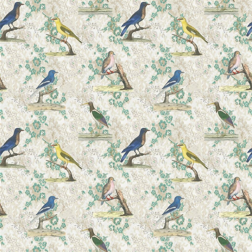 Wallpaper Birds Parchment — Designers Guild tyg