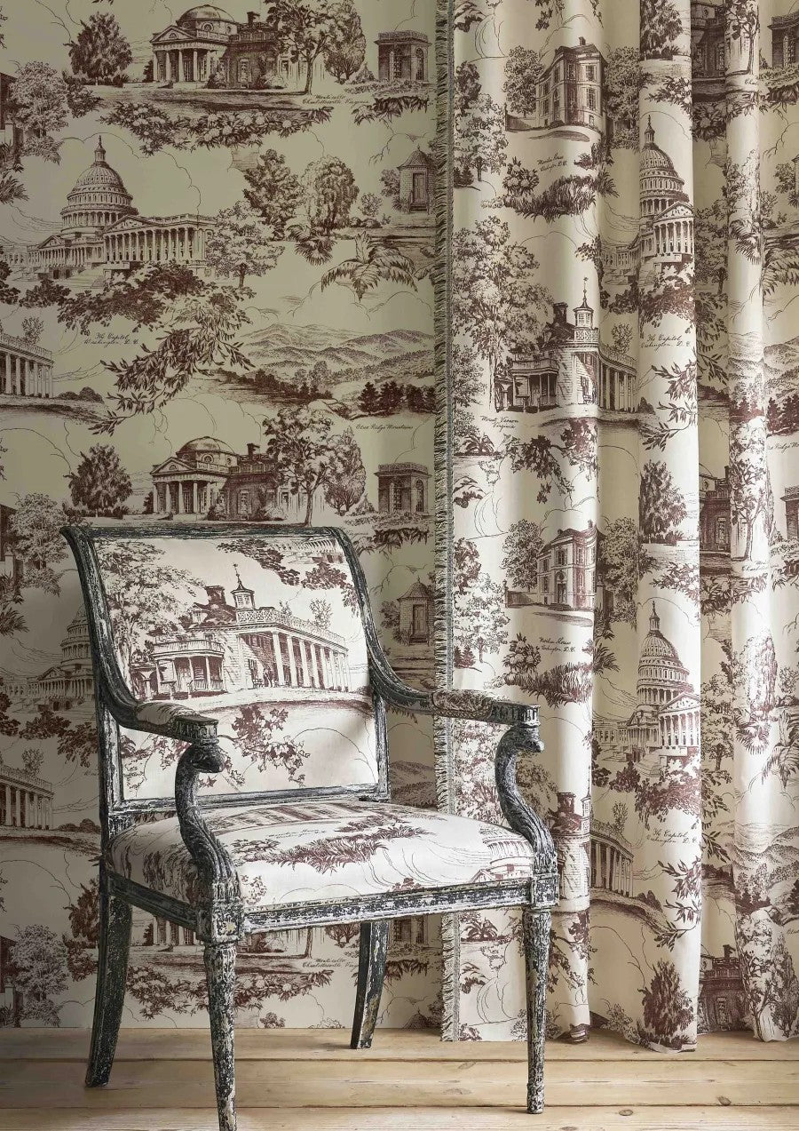 Washington Toile Library — Lewis & Wood tapet