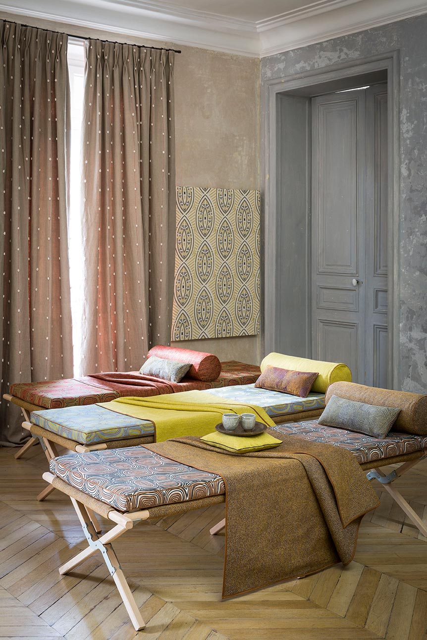 Watom room setting — Pierre Frey fabric