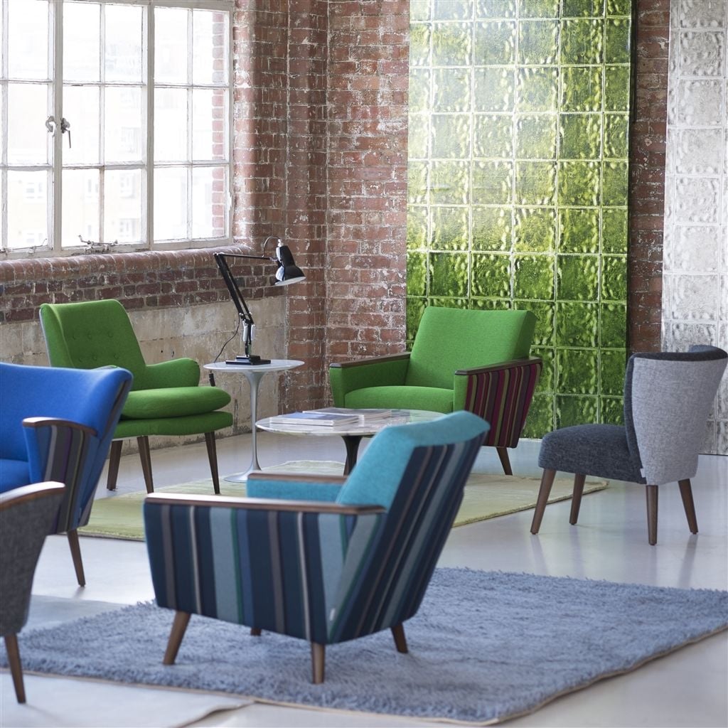 Webbing Stripe Tyg — Designers Guild i miljö