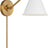 Matte White and Burnished Brass with Matte White