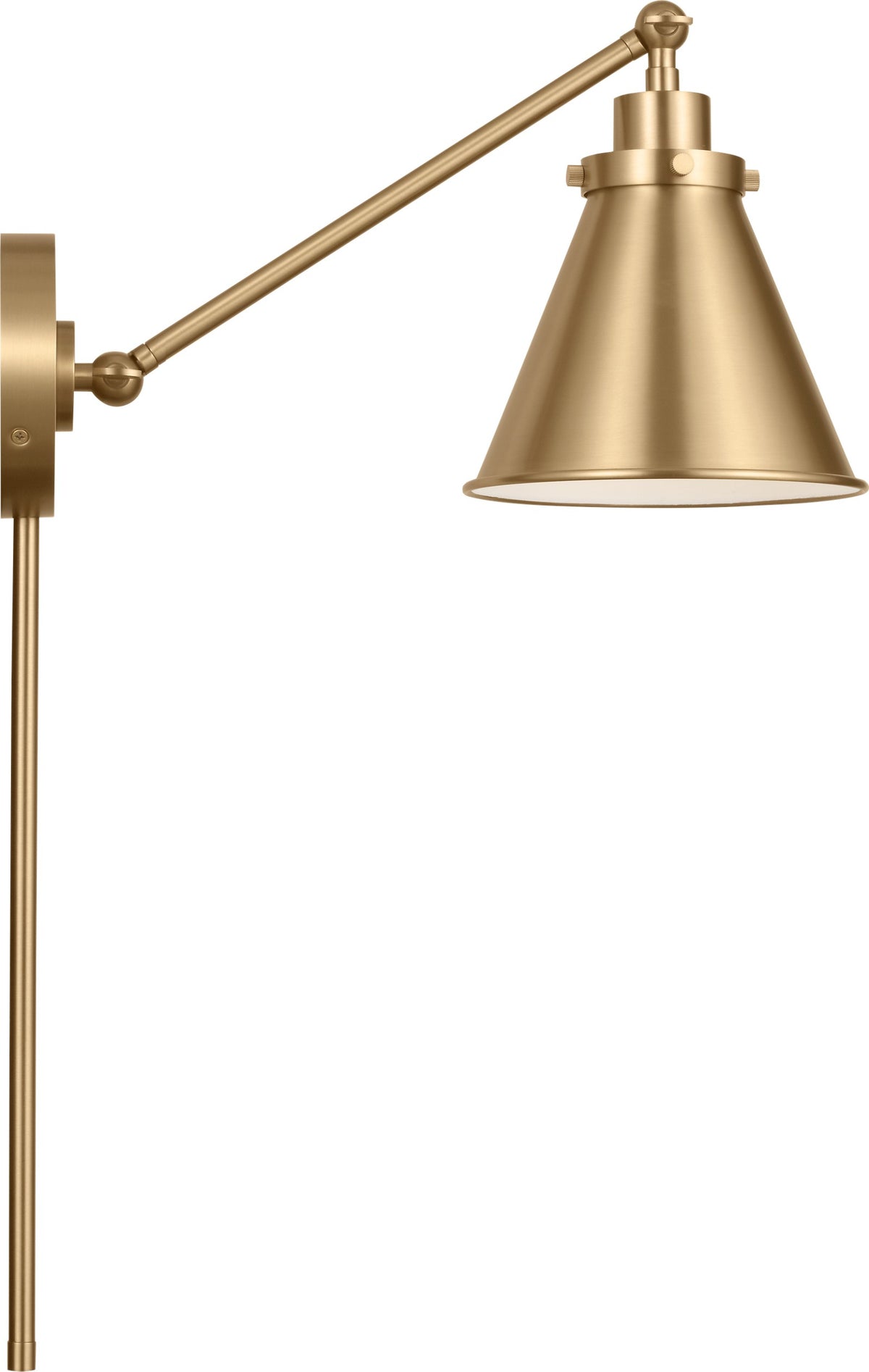 Wellfleet Single Arm Cone Task Vägglampa — Chapman & Myers for Visual Comfort & Co. detaljbild