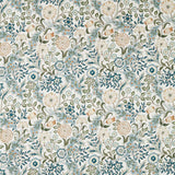 Wilhelmina Wide Width Soft Blue/Peach — Morris & Co tyg