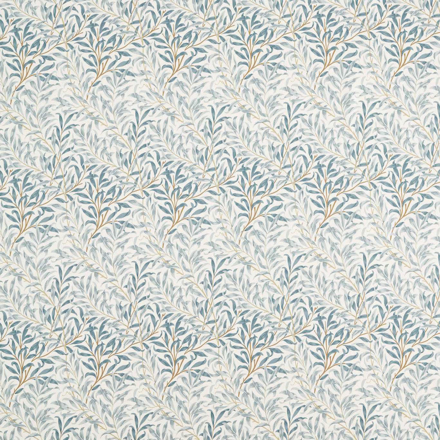 Willow Boughs Wide Width Tygprov — Morris & Co Mineral Blue