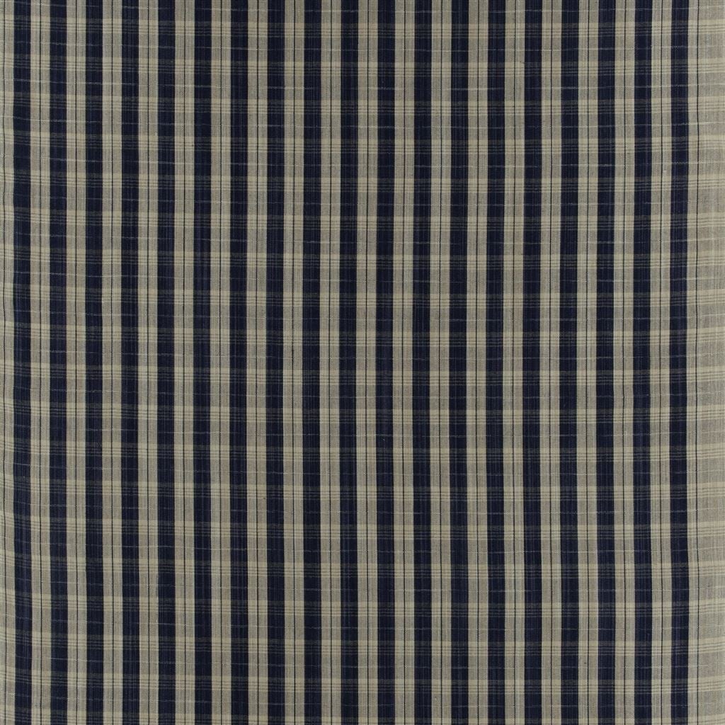 Wyatt Check Indigo — Ralph Lauren Home tyg
