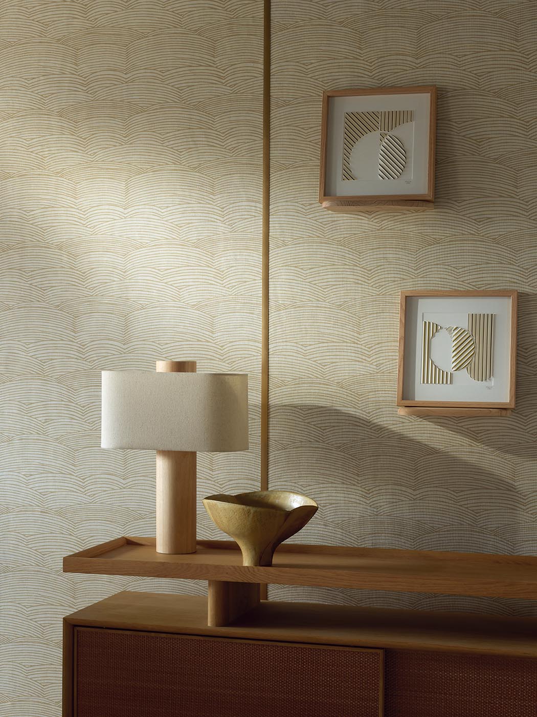Yangzi room setting — Pierre Frey wallpaper