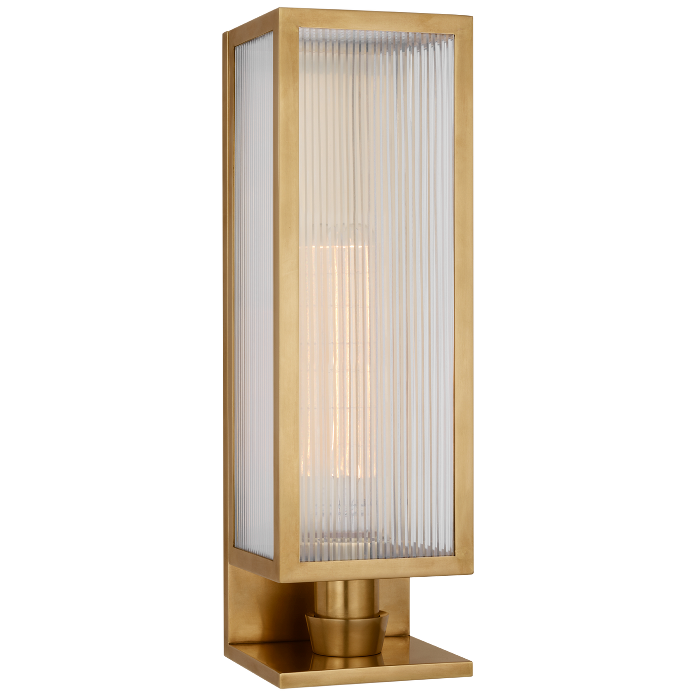 York 16" Single Box Vägglampa Soft Brass