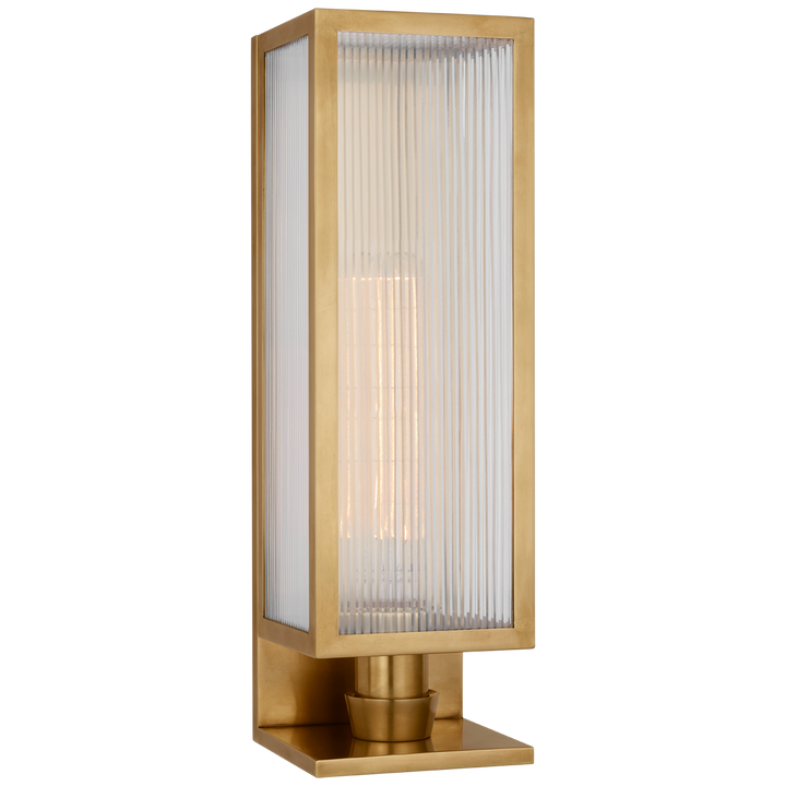York 16" Single Box Vägglampa Soft Brass