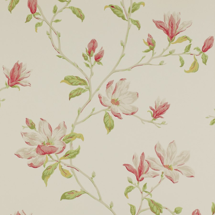 Colefax Fowler Marchwood Pink/Green -tapetti
