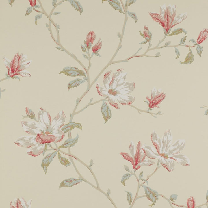 Colefax Fowler Tapet Marchwood Pink/Beige